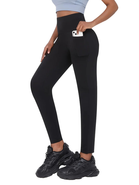 Womens High Waist Yoga Leggings With Elastic Comfort For Active Wear