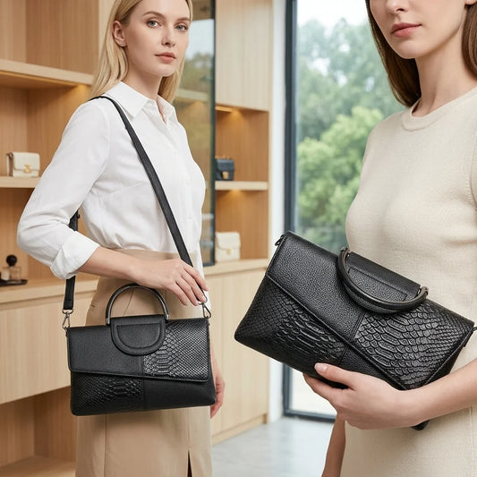 Women's Messenger Bag Fashion Elegant Light Temperament Classic Banquet Handbag Small Bag New Large-Capacity Crocodile Pattern Commuter Bag Portable Outdoor  Tote Bag,Makeup Bag,Shoulder Crossbody Bag for Parties,Vacation Dai