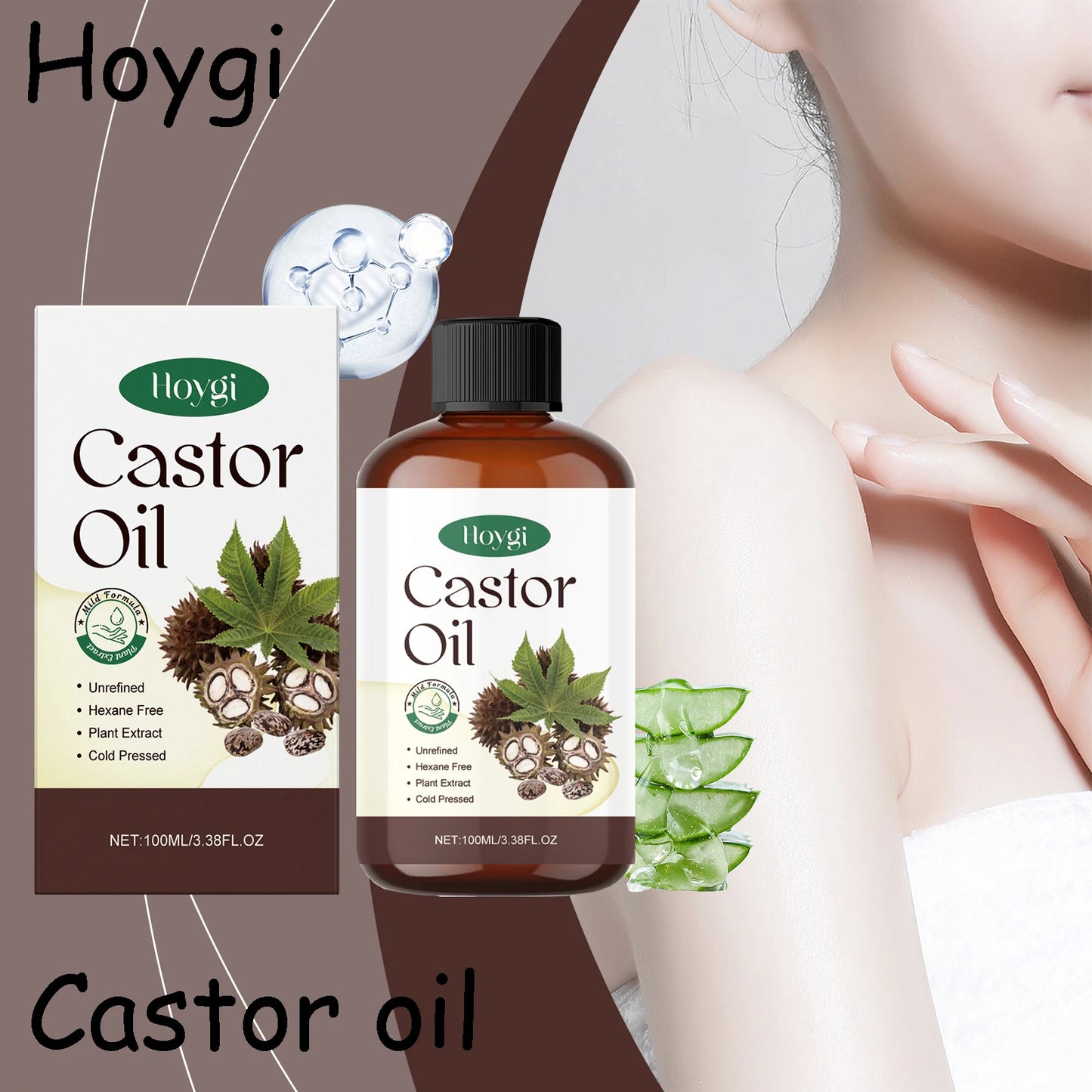 Hoygi Castor Oil Body Care Oil Skin And Hair Nourishment