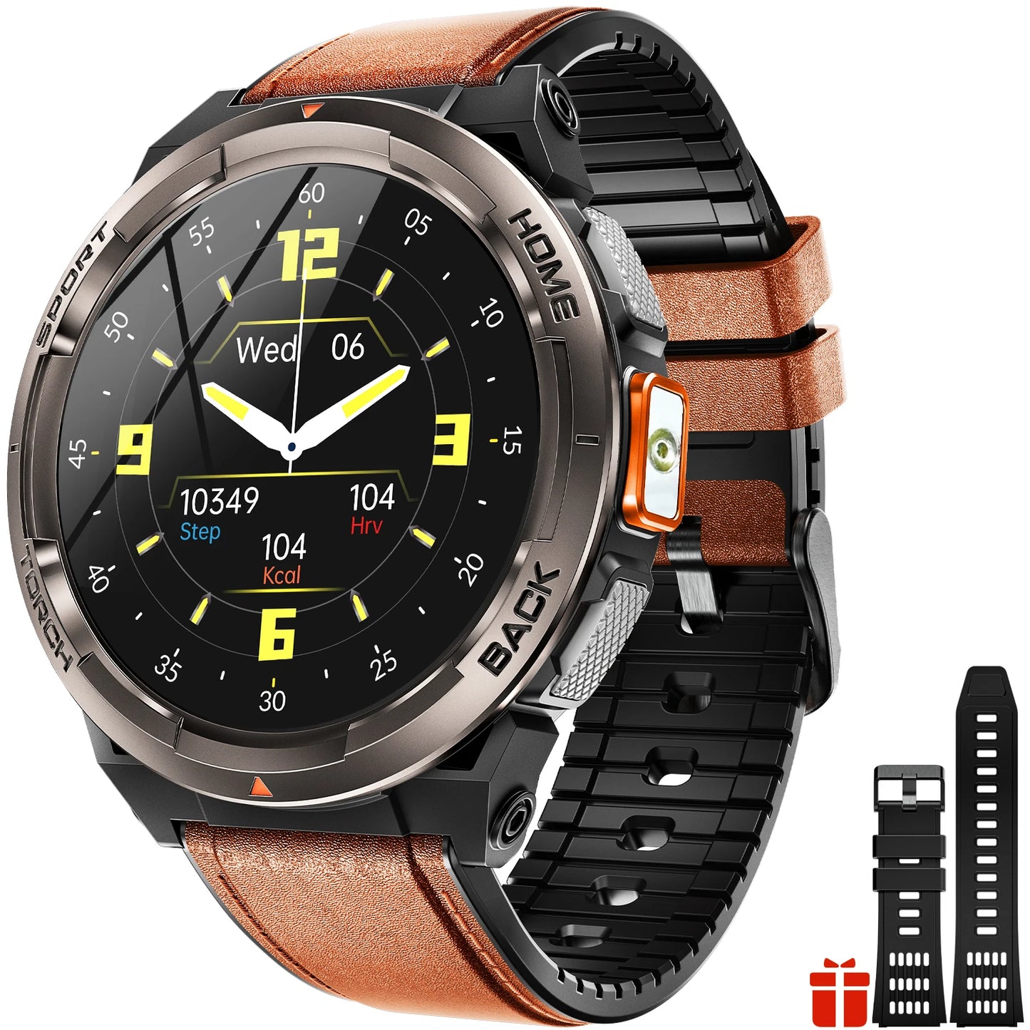 EIGIIS KE5 Smart Watch 3ATM Waterproof Compass Altitude Barometer Flashlight