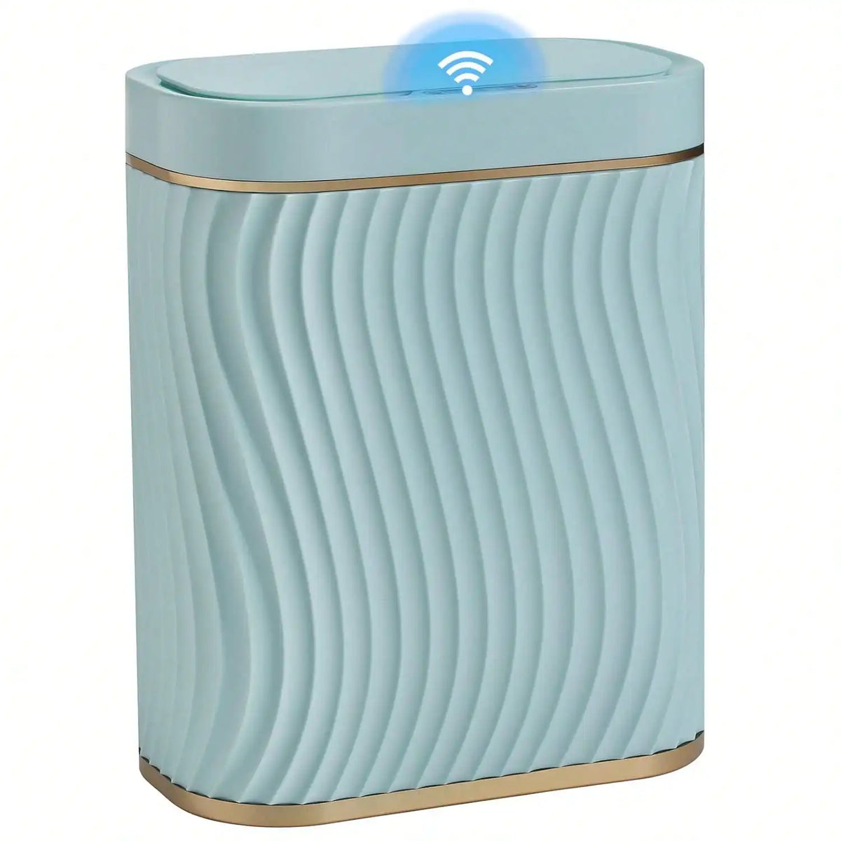 Smart Motion Sensor Trash Can, 2.6 Gallon Small Touchless Pop-Up Bin, Space Saving Waste Basket for Bathroom, Kitchen, Dorm & Bedroom, White