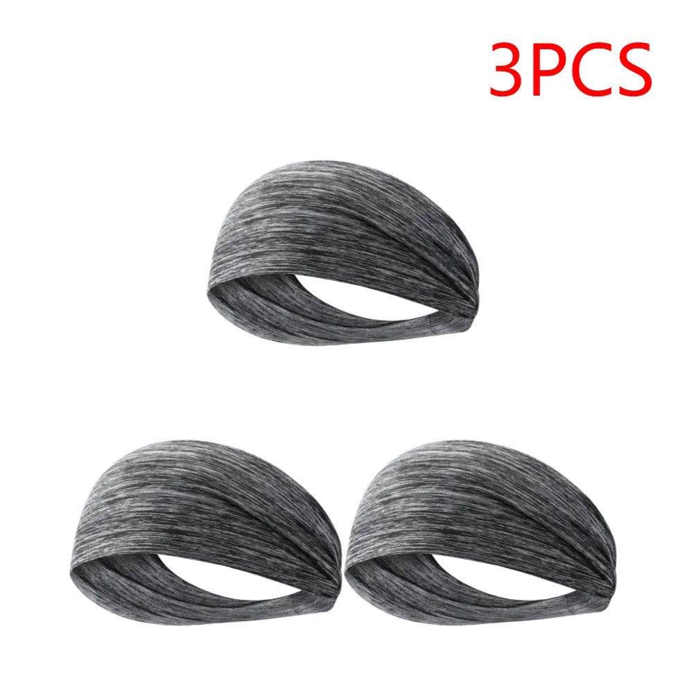 APWIKOGER Sports Headbands for Men and Women Elastic Sweatbands