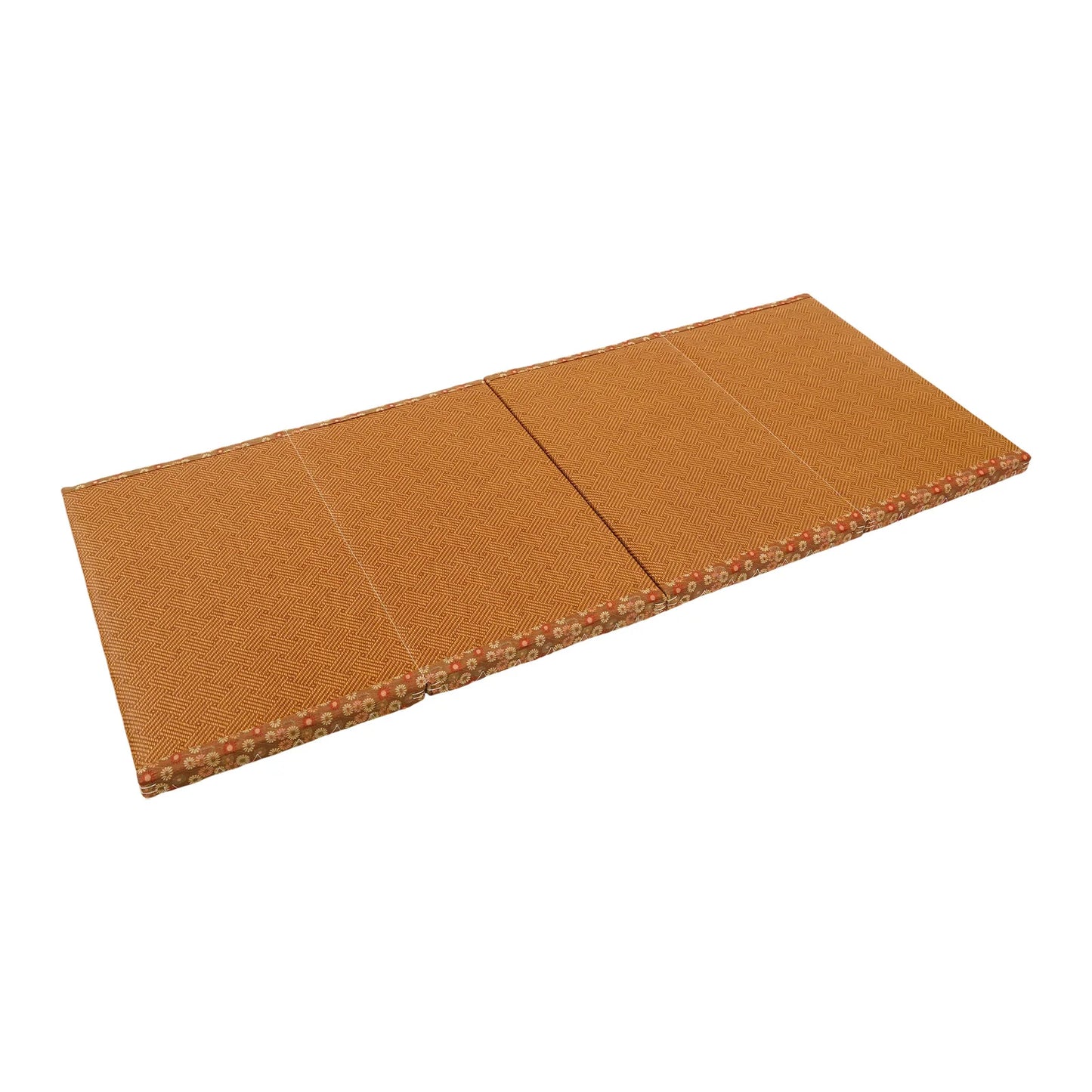 Artificial Rattan Foldable Floor Mattress For Meditation And Living