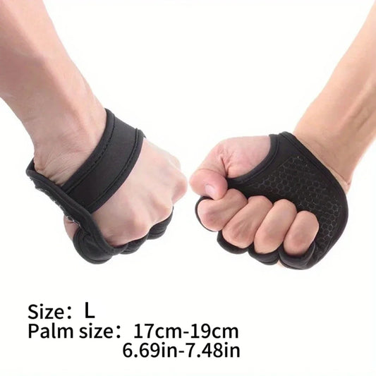 Unisex Weightlifting Gloves Non Slip Half Finger Wrist Support