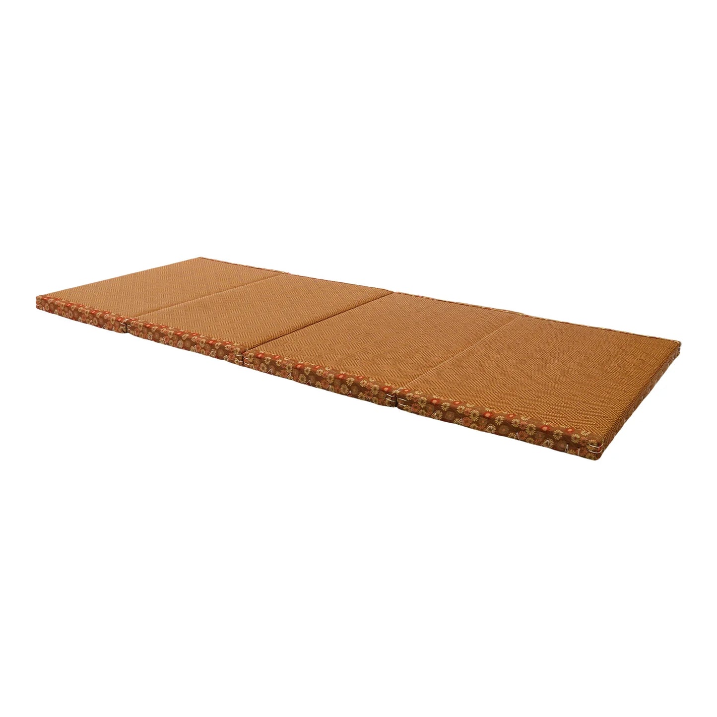 Artificial Rattan Foldable Floor Mattress For Meditation And Living