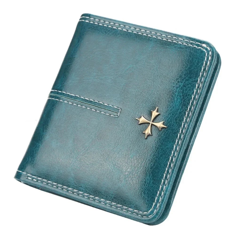 Zipper Mini Womens Wallet PU Leather Card Holder Coin Purse