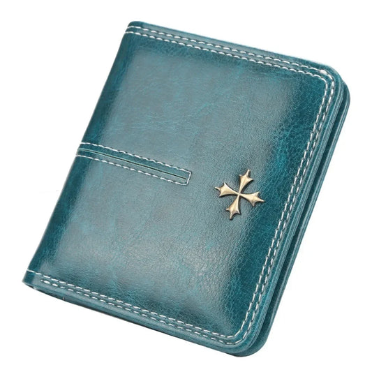 Zipper Mini Womens Wallet PU Leather Card Holder Coin Purse