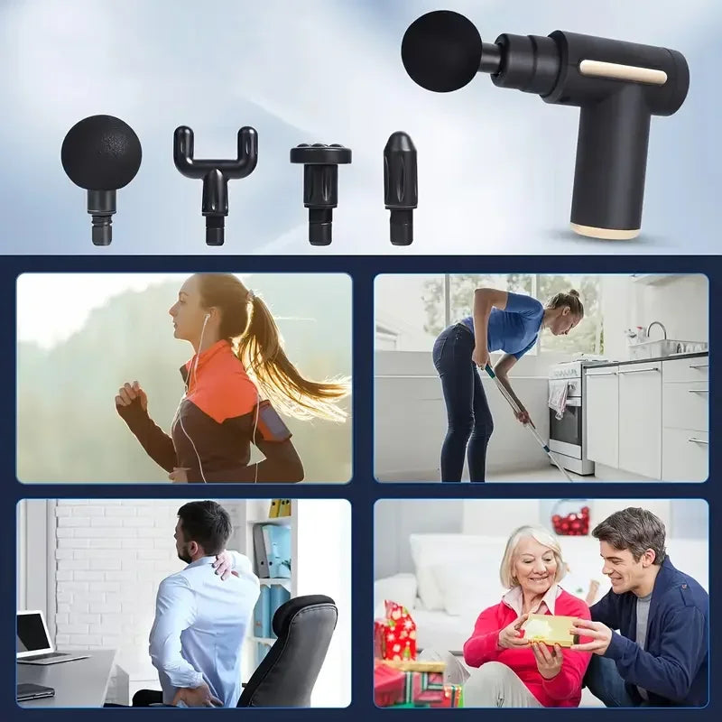 Deep Tissue Electric Massage Gun For Full Body Muscle Relaxation