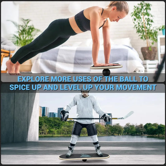 Sportneer Balance Board 7 Modes Wobble Board with Adjustable Stoppers Exercise Balancing Stability Trainer