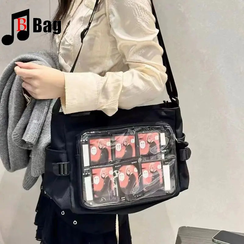 Japanese One shoulder large capacity female Ita Bags Y2K Spice Girl Uniform bag Comic Exhibition Goth Lolita Women Computer bag