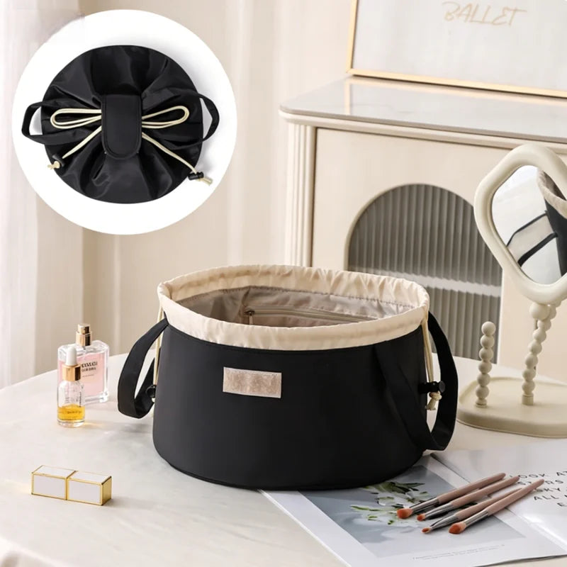Minimalist Drawstring Cosmetic Bag Travel Essentials