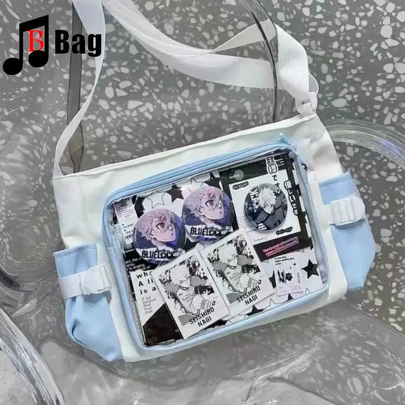 Japanese One shoulder large capacity female Ita Bags Y2K Spice Girl Uniform bag Comic Exhibition Goth Lolita Women Computer bag