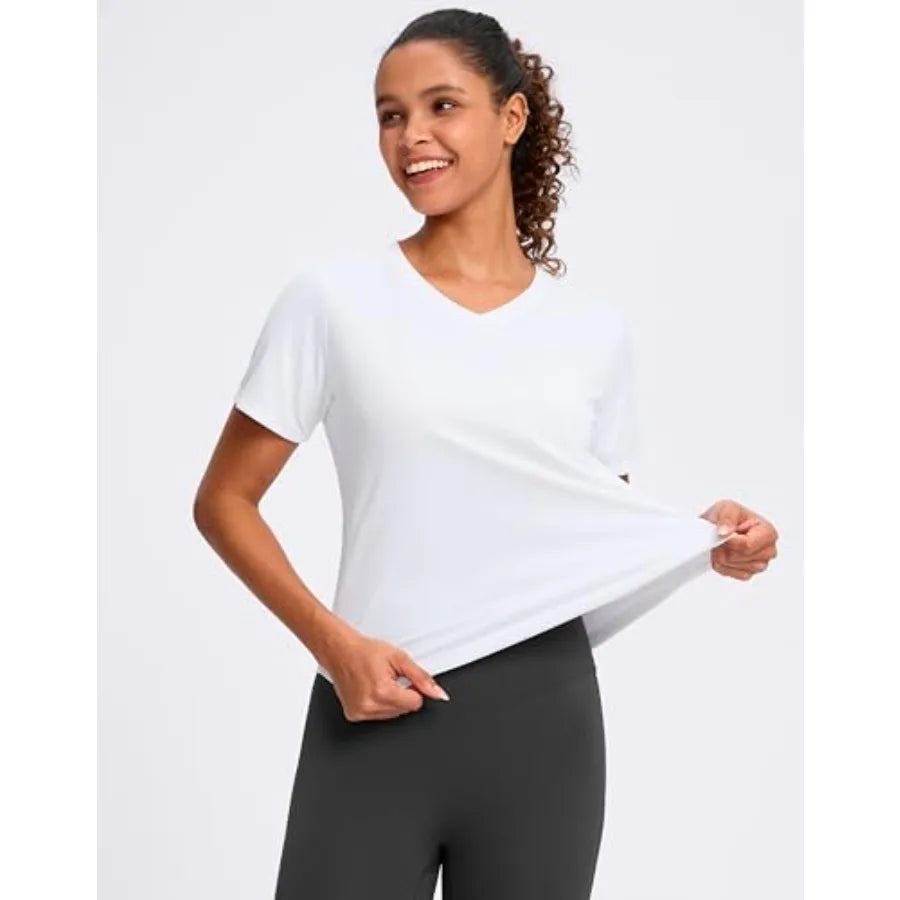Women's UPF 50 Plus Bamboo Fiber Moisture Wicking Workout Shirt