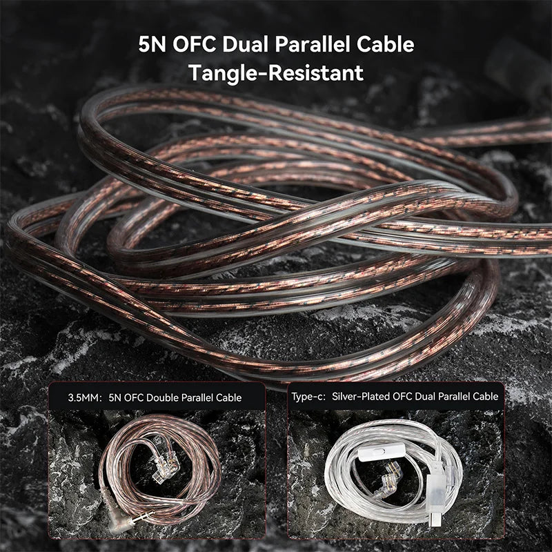 KBEAR BK1 Bang-K Wired IEM Gaming Earphones 10mm PET Dynamic Driver 5N OFC Detachabl Work for Switch PC Mobile FPS Gaming HiFi Music