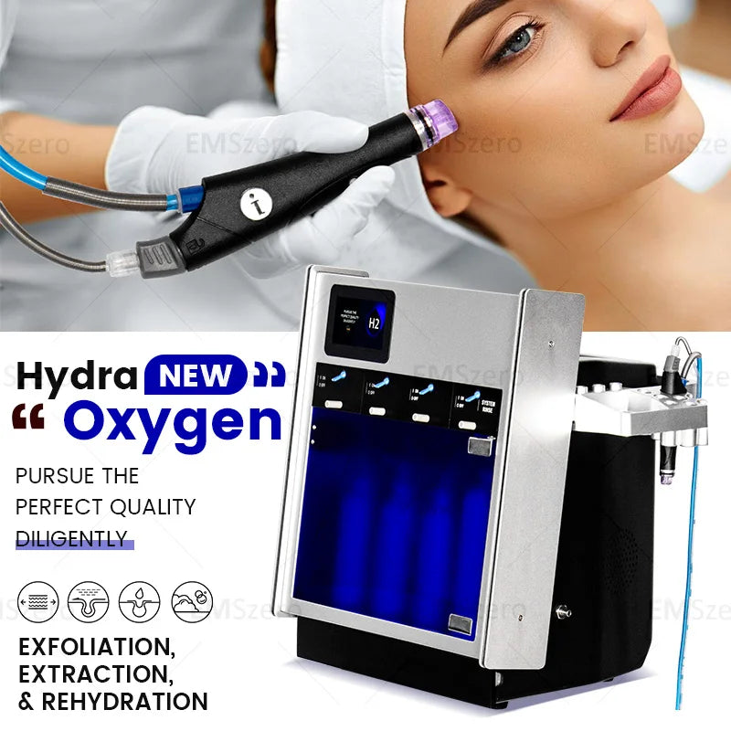 Portable Hydra Water Peeling Face Tightening Dermabrasion Skin Care Facial Deep Cleansing Oxygen Hydro Machine For Spa