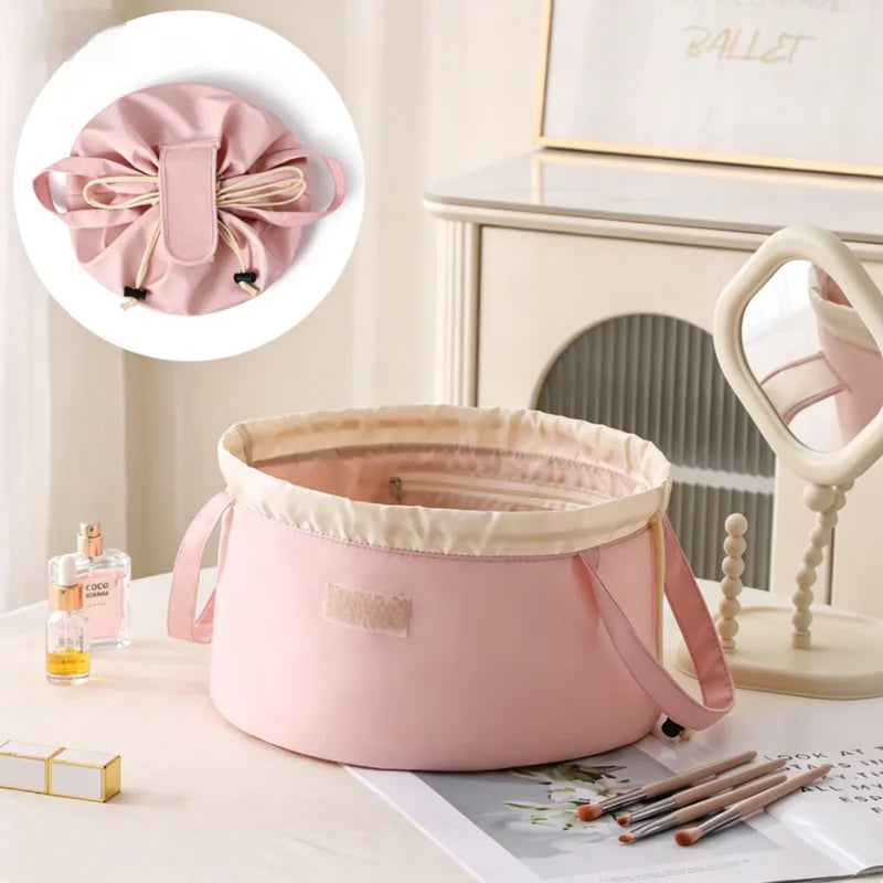 Minimalist Drawstring Cosmetic Bag Travel Essentials