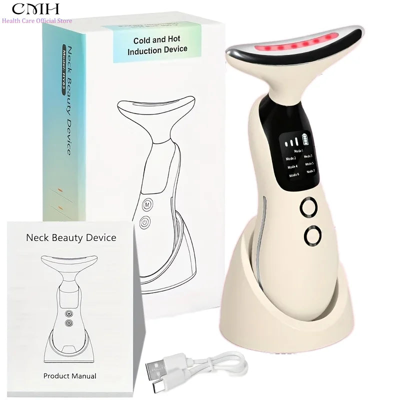 CMH Neck Beauty Device 7 Modes LED Therapy Microcurrent