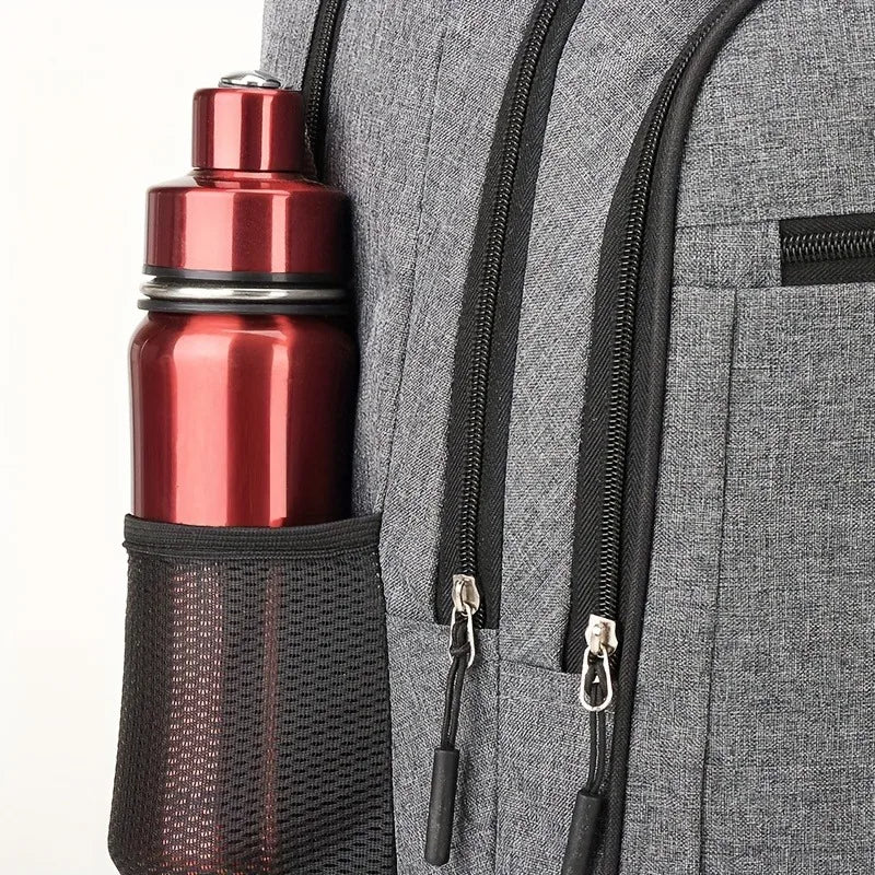 Unisex Wear-Resistant Laptop Backpack With Multi-Pocket Design