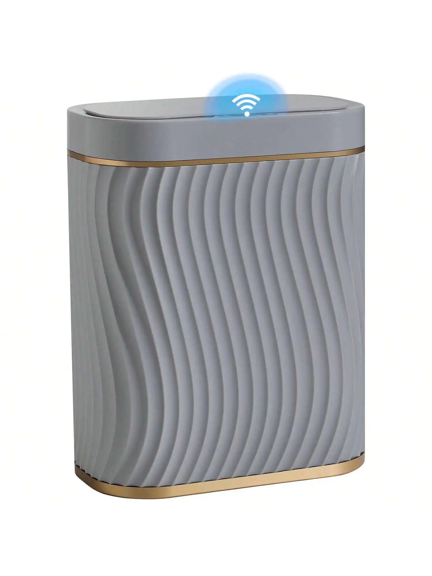 Smart Motion Sensor Trash Can, 2.6 Gallon Small Touchless Pop-Up Bin, Space Saving Waste Basket for Bathroom, Kitchen, Dorm & Bedroom, White
