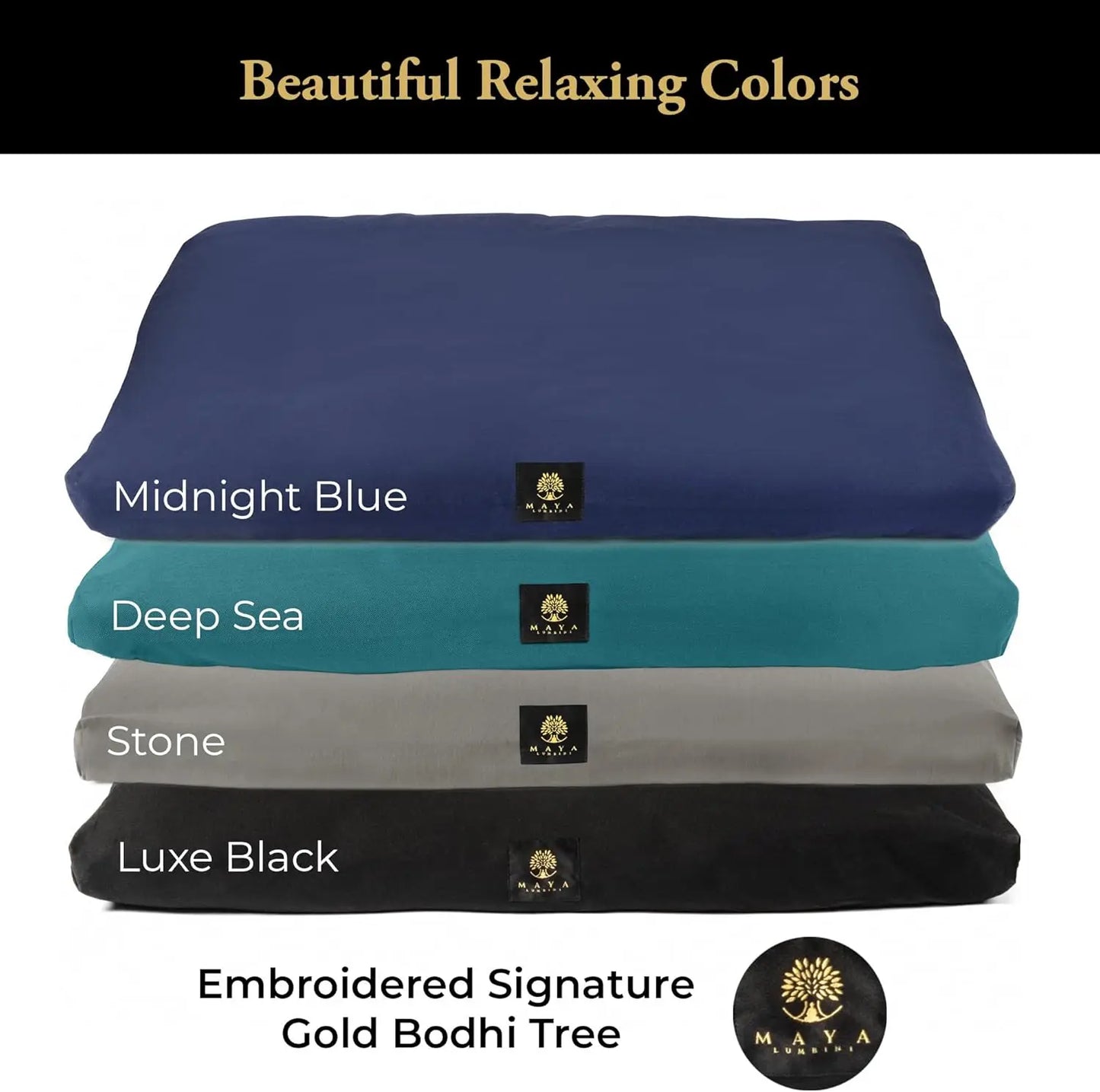 YTYIN Organic Meditation Mat Zabuton Floor Pillow For Knees