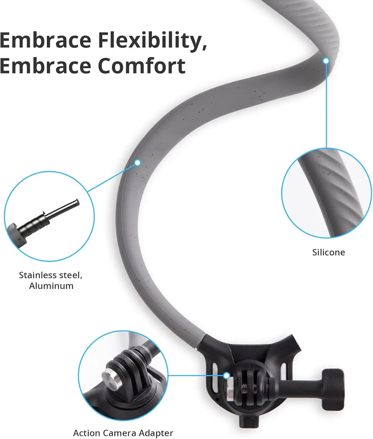 PGYTECH Caplock Neck Hold Chest Mount For GoPro And Insta360