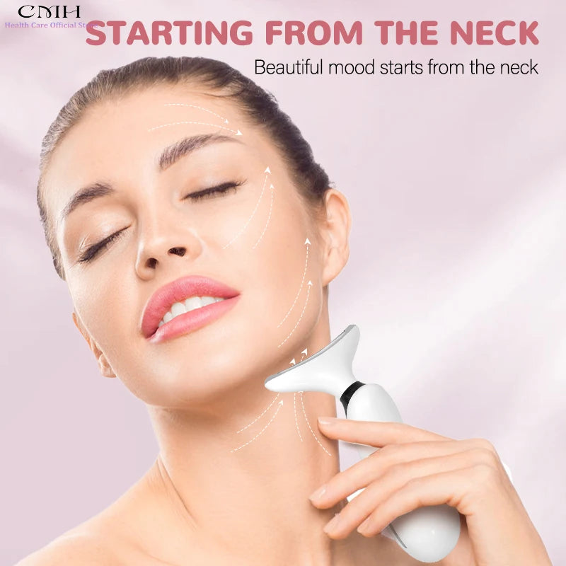 CMH Neck Beauty Device 7 Modes LED Therapy Microcurrent
