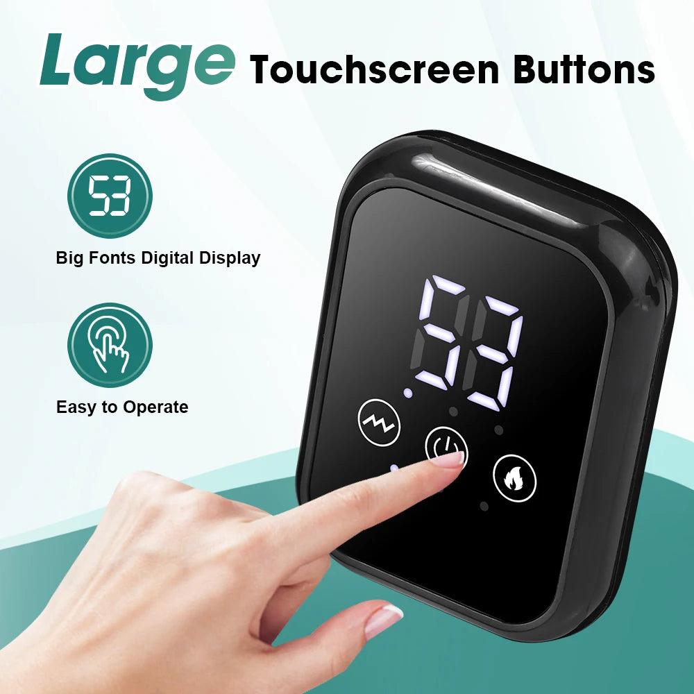 Pastsky Rechargeable Heated Shoulder Massager With Touchscreen And Timer