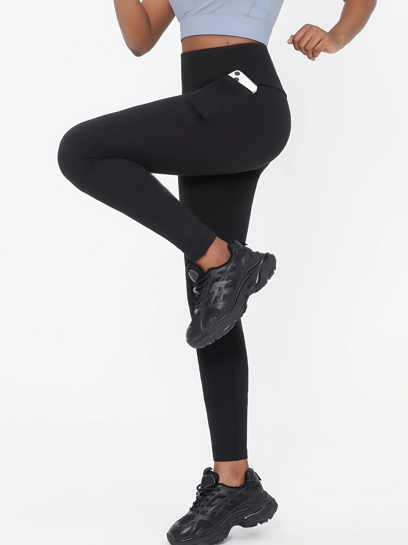Womens High Waist Yoga Leggings With Elastic Comfort For Active Wear