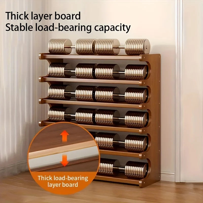 5/6-layer practical storage rack, shoe rack, space-saving design, multi-layer independent storage rack, wood grain finish, easy