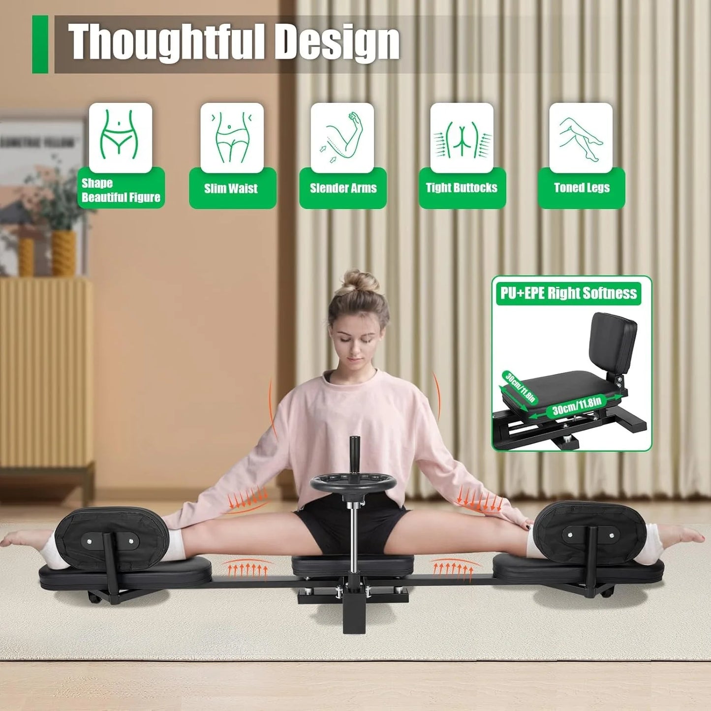 Leg Stretcher and Hip Stretcher for Home Gym Training
