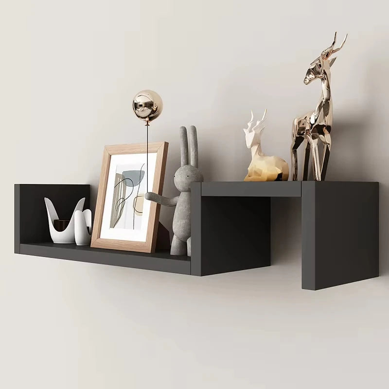 2 PCS Floating Shelf, Partition, Wall Shelf, Reinforcement Board, Strong Load-Bearing Capacity, Simple Installation, Can Be Used