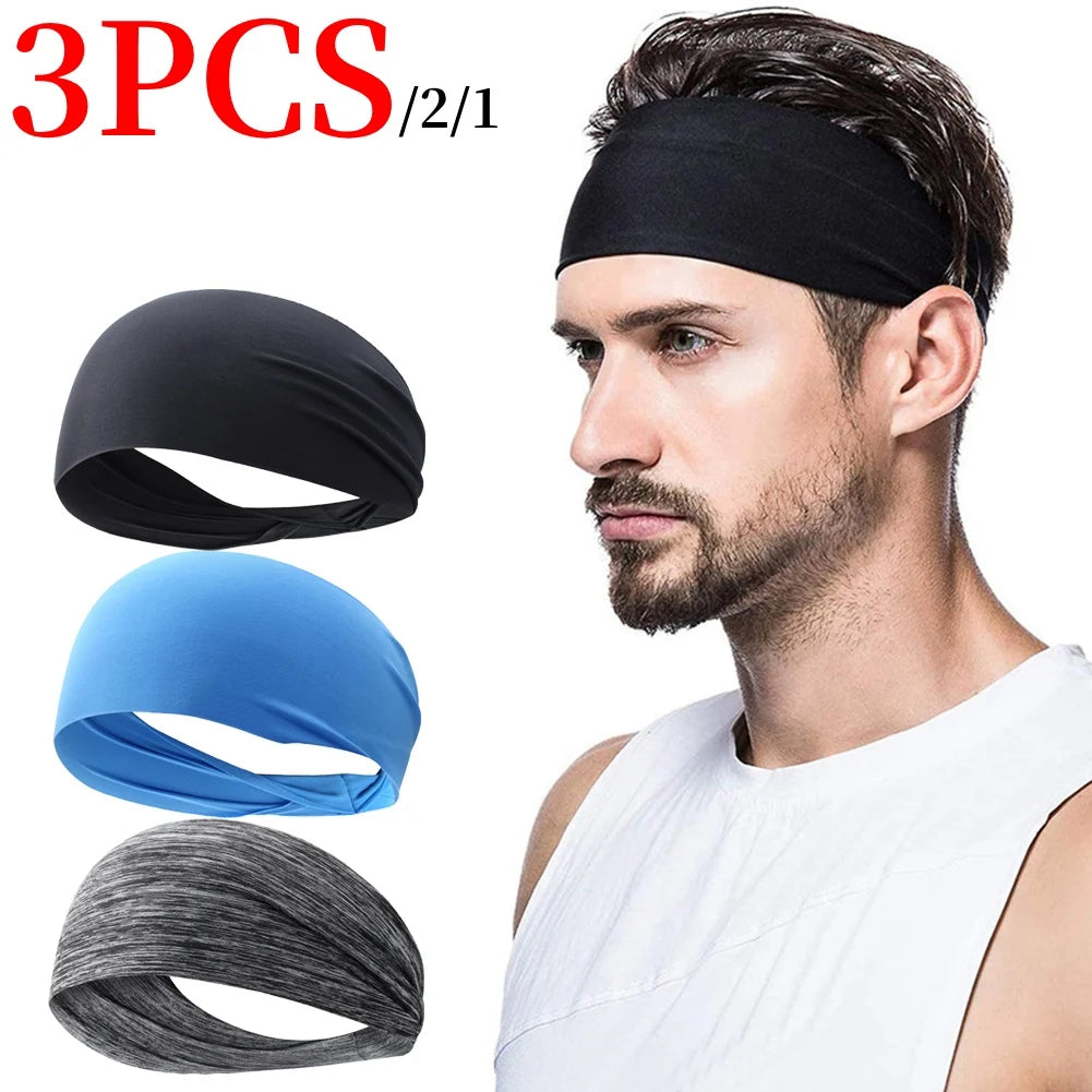 APWIKOGER Sports Headbands for Men and Women Elastic Sweatbands