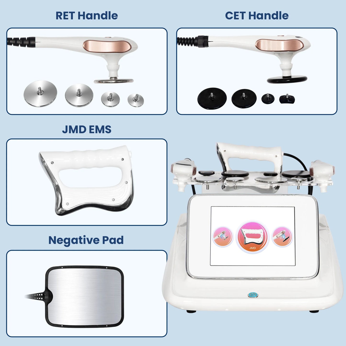 New 448KHz Portable RF Machine Skin Firming Body Shaping Pain Relief CE Certified for Salon Home Use