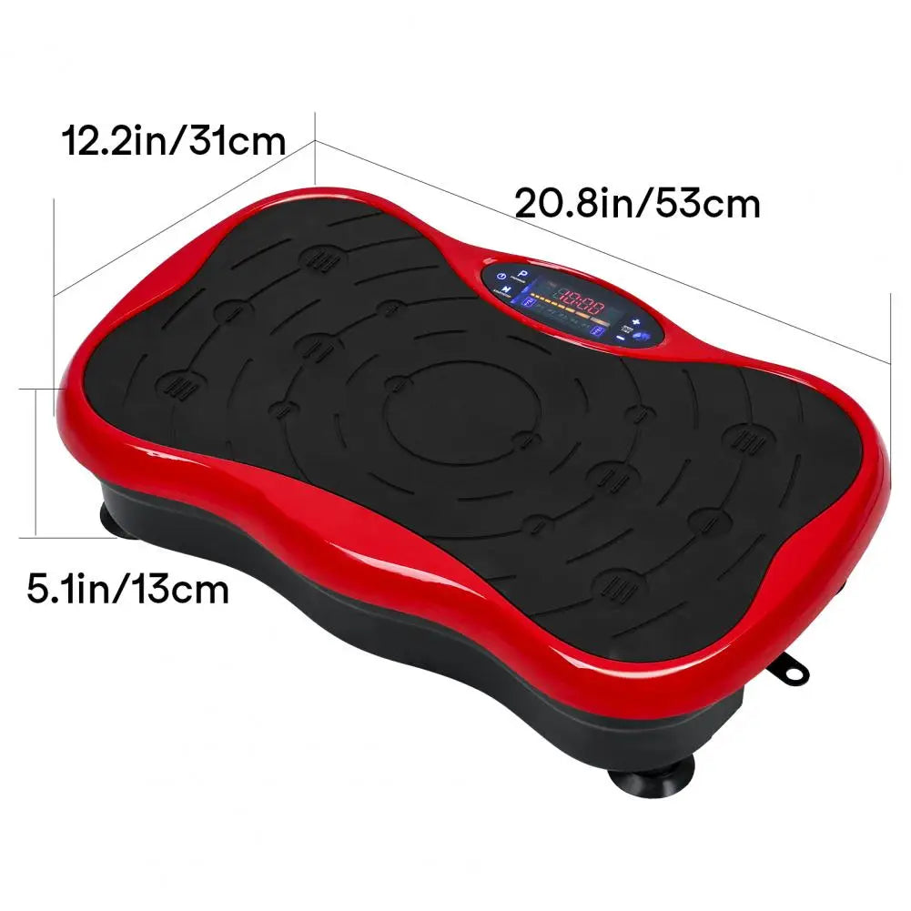 Vibration Plate Exercise Machine Whole Body with Resistant Band Weight Loss Shaping Toning Home Gym Equipment