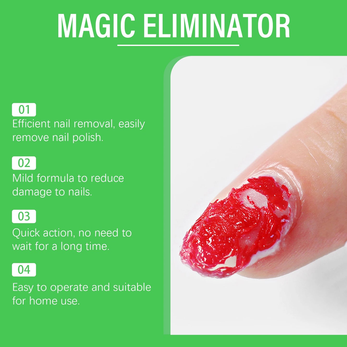 EELHOE Nail Gel Remover Soak Off Harmless Fast 3 Minutes