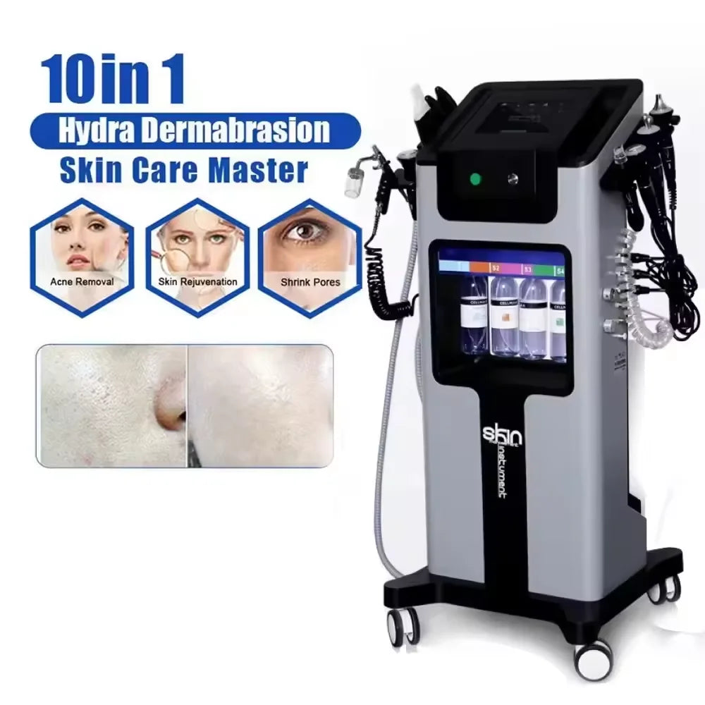 10In1 Aqua Peeling Lift Skin Bubble Moisturizer Oxygen Machine Skin Care Cleansing Facial Equipment Local Delivery beauty Salon
