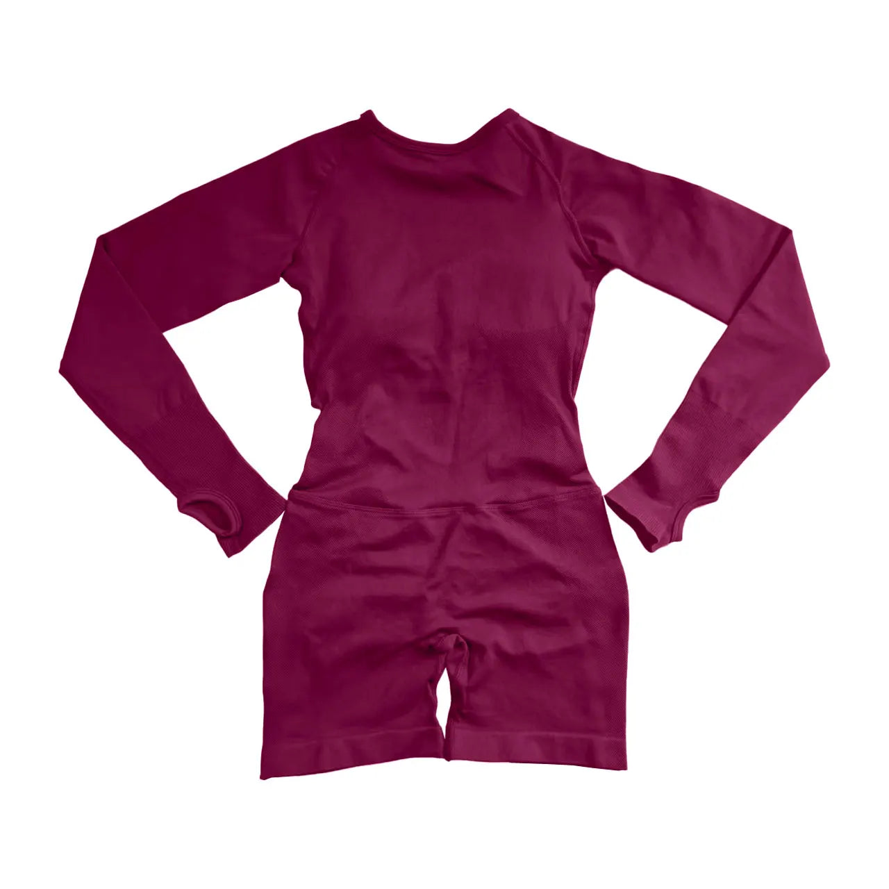 NCLAGEN Women Seamless Long Sleeve One Piece Gym Jumpsuit