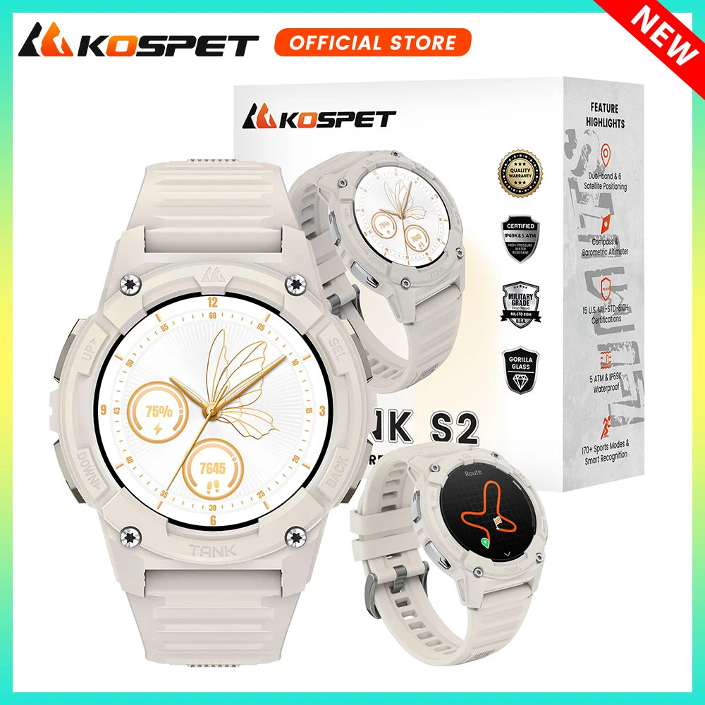 KOSPET Tank S2 GPS Smartwatch for Women With AMOLED