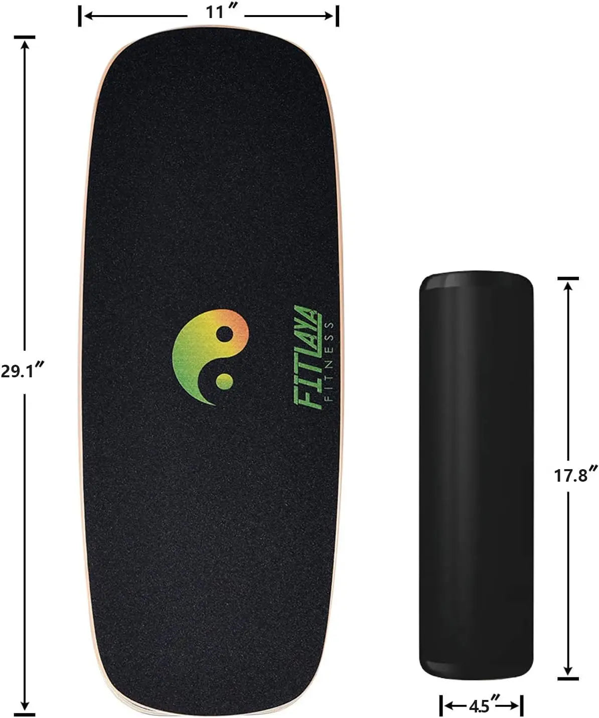 Balance Board Trainer Wooden Training Equipment for FitnWorkout, Hockey‎, Skateboarding, Surfing and Snowboarding