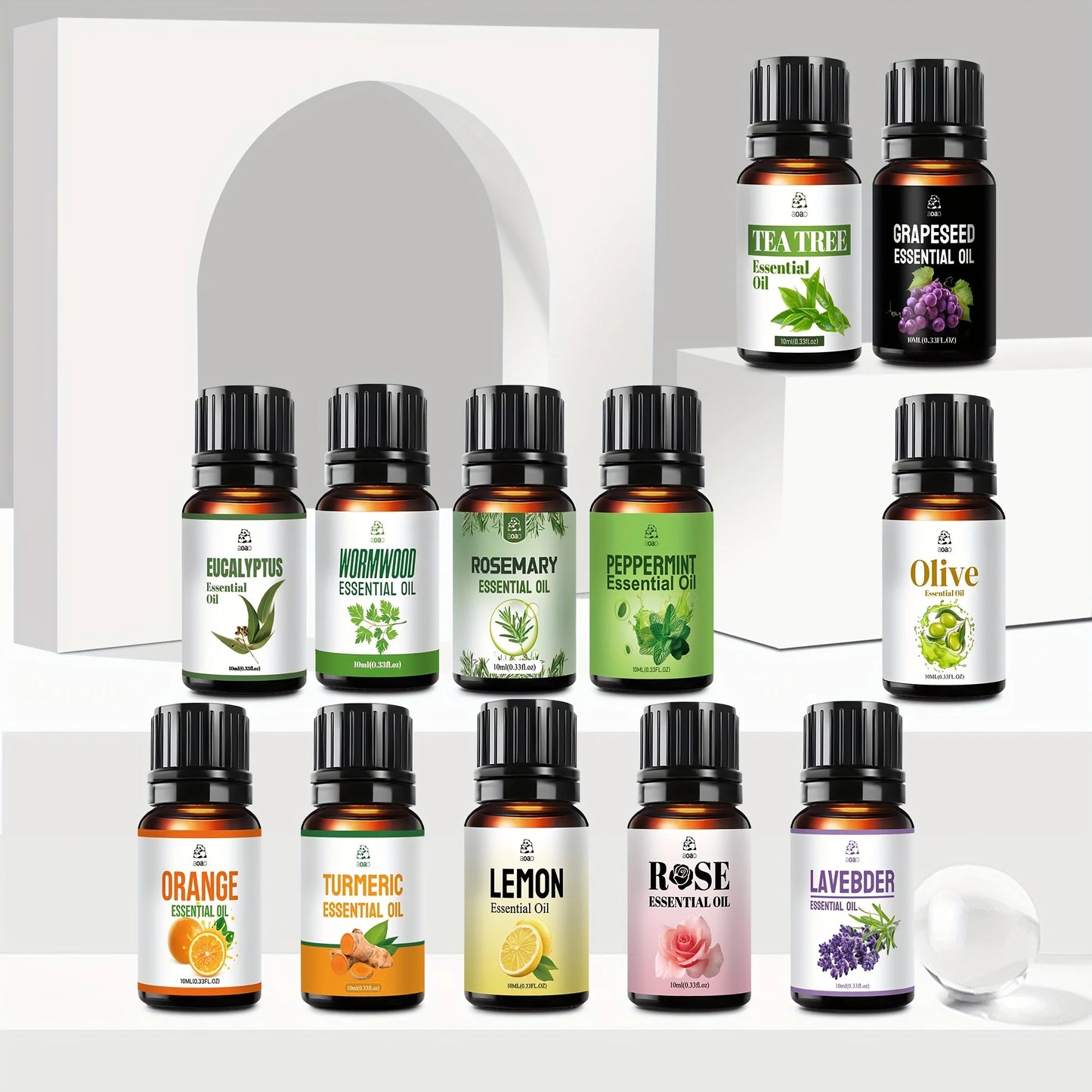 Aoao 12 Piece Skin Care Essential Oil Set For Facial