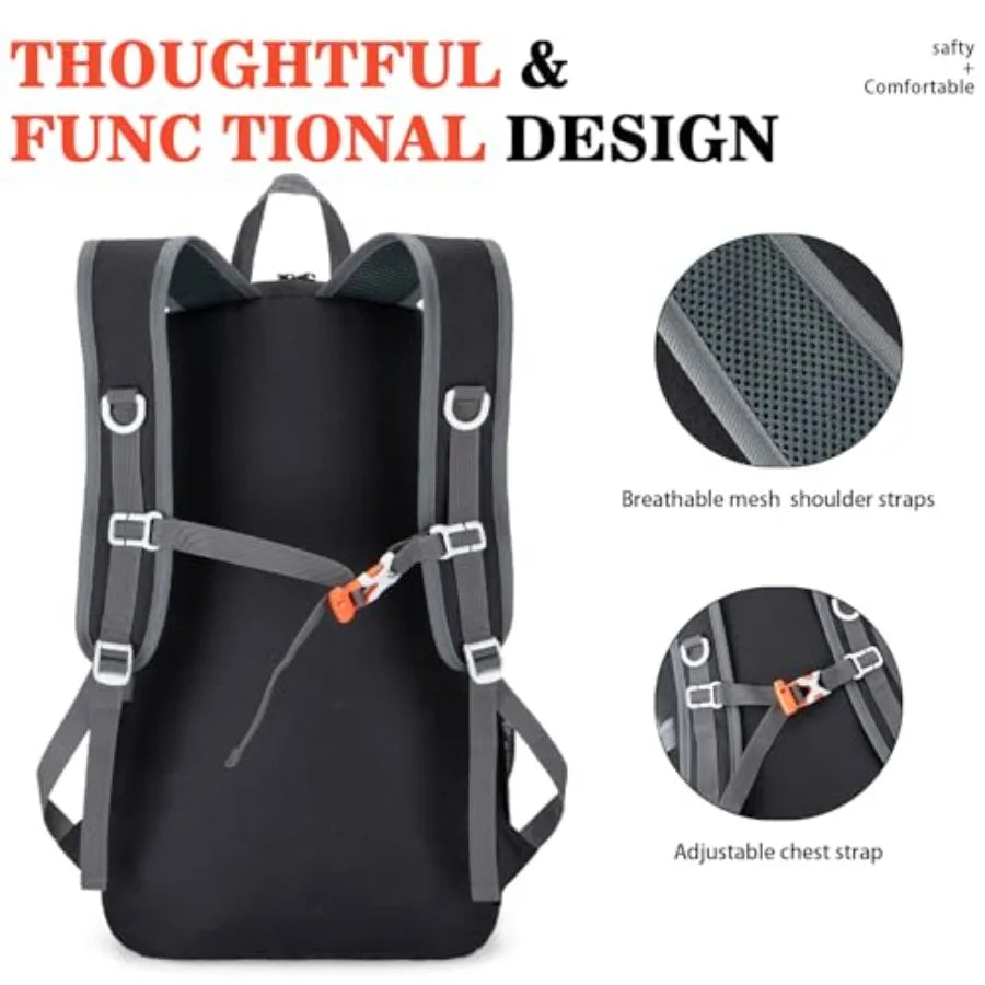 Hiking Backpack Travel Pack Men And Women Water Resistant Foldable