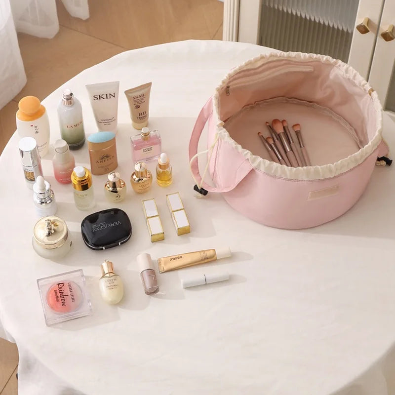 Minimalist Drawstring Cosmetic Bag Travel Essentials