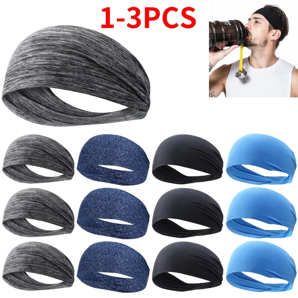 APWIKOGER Sports Headbands for Men and Women Elastic Sweatbands