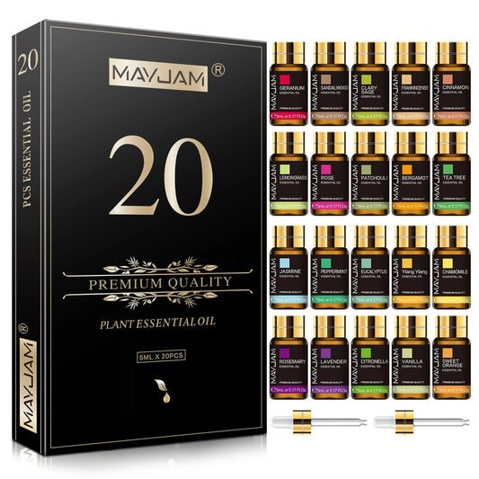 MAYJAM Essential Oils Gift Box Set 20 Bottles For Diffuser
