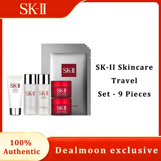 SKII Travel Exclusive 9-Piece Set (Cleanser 20g / Facial Treatment Essence 30ml / Treatment Clear Lotion 30ml / R.N.A. Power Rad