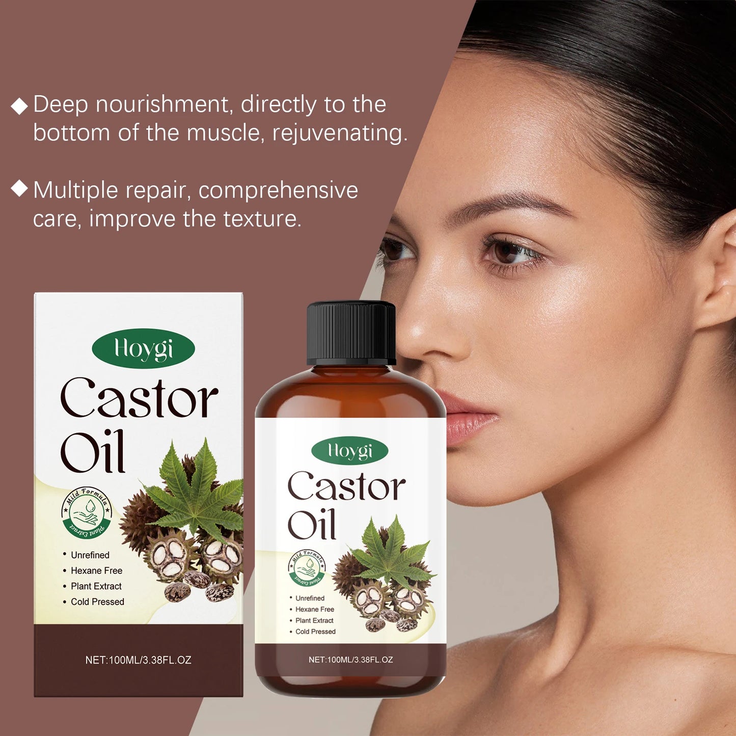 Hoygi Castor Oil Body Care Oil Skin And Hair Nourishment