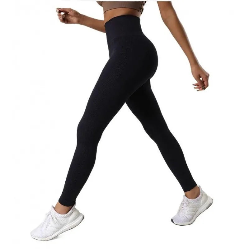 Women Seamless High Waist Yoga Leggings Tummy Control Breathable