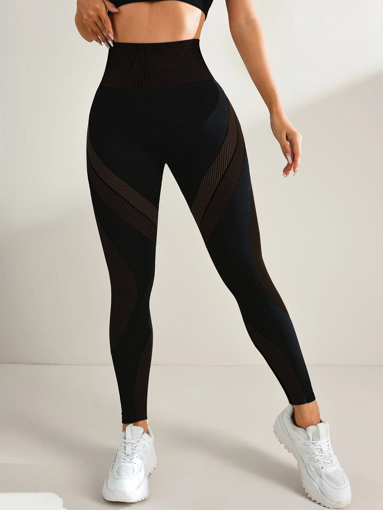Women's Seamless Yoga Leggings Tummy Control High Waist Soft Stretchy Breathable Scrunch Butt Lifting Gym Workout Pants