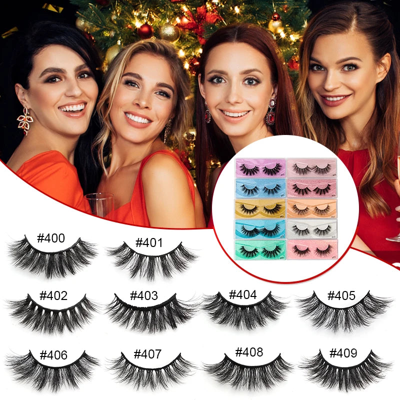 Wholesale 3D Mink Lashes Eyelashes 10/50/100 PCS Natural Soft Eyelash Extension Maquiagem False Cilios Makeup Faux Cils In Bulk