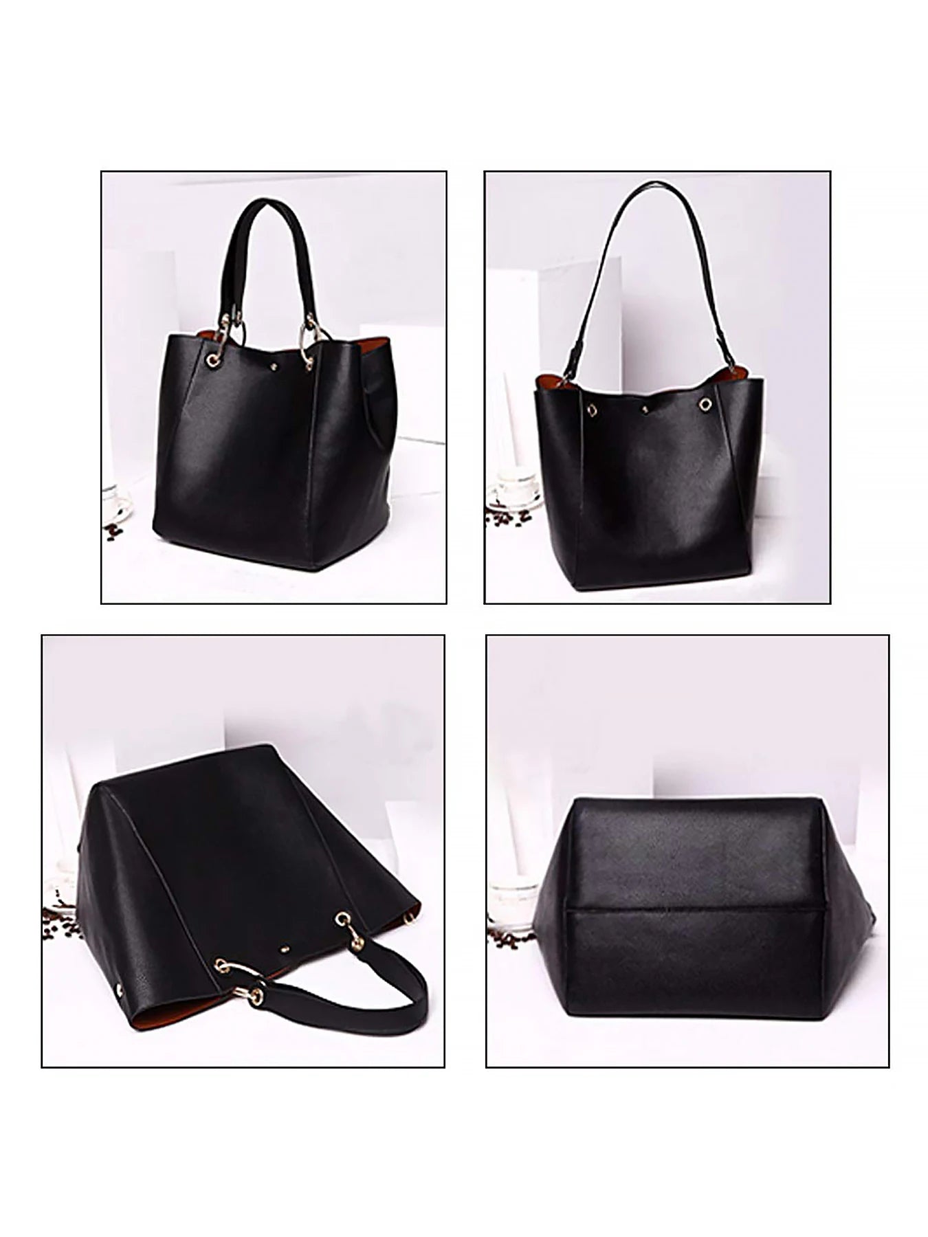 Pahajim PU Leather Tote Bag Waterproof Handbag For Women